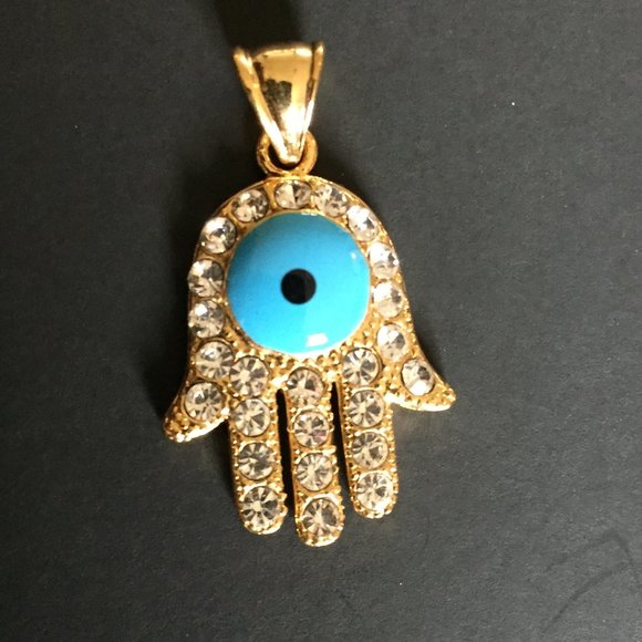 Hamsa pendant with evil eye - Picture 1 of 1